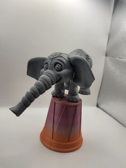 Circus Elephant (Optional Stand&Ball) 3D Print