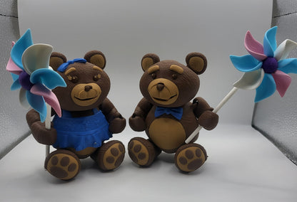 Teddy Bear with Pinwheel 3D Print