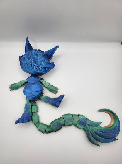 Three Eyed Scary Cat 3D Print