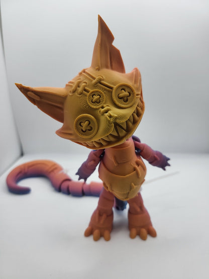 Stuffed Scary Cat 3D Print