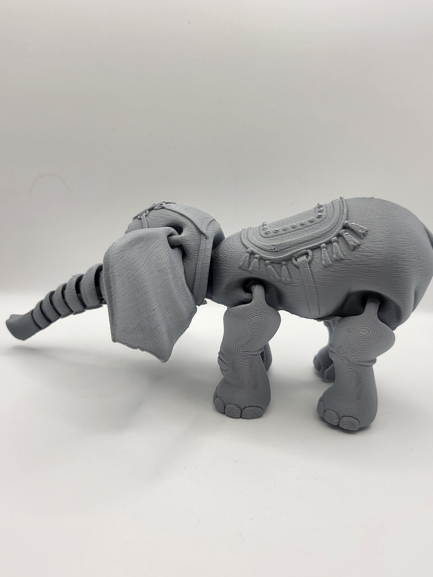 Circus Elephant (Optional Stand&Ball) 3D Print