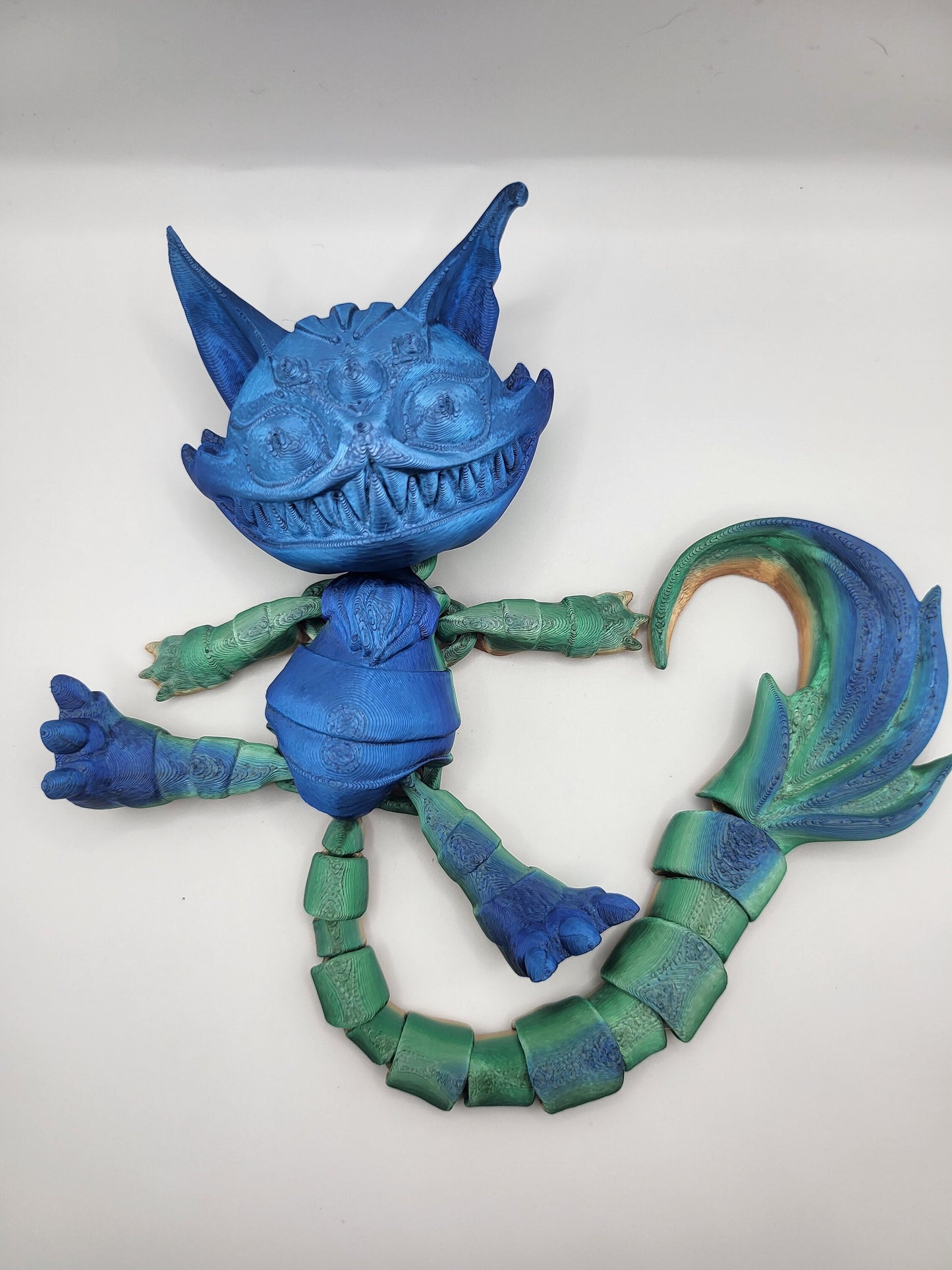 Three Eyed Scary Cat 3D Print