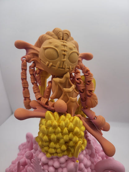 Spooky Mermaid Doll 3D Print