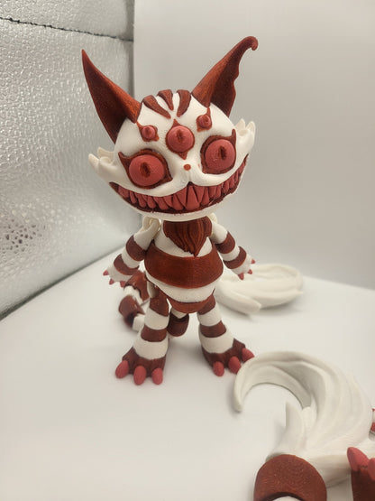 Three Eyed Scary Cat 3D Print