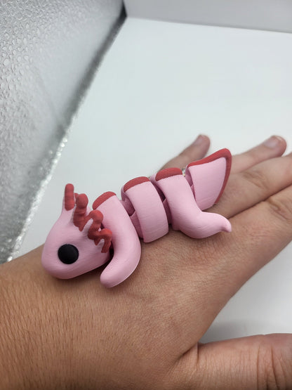 Baby Axolotl Articulated 3D Print