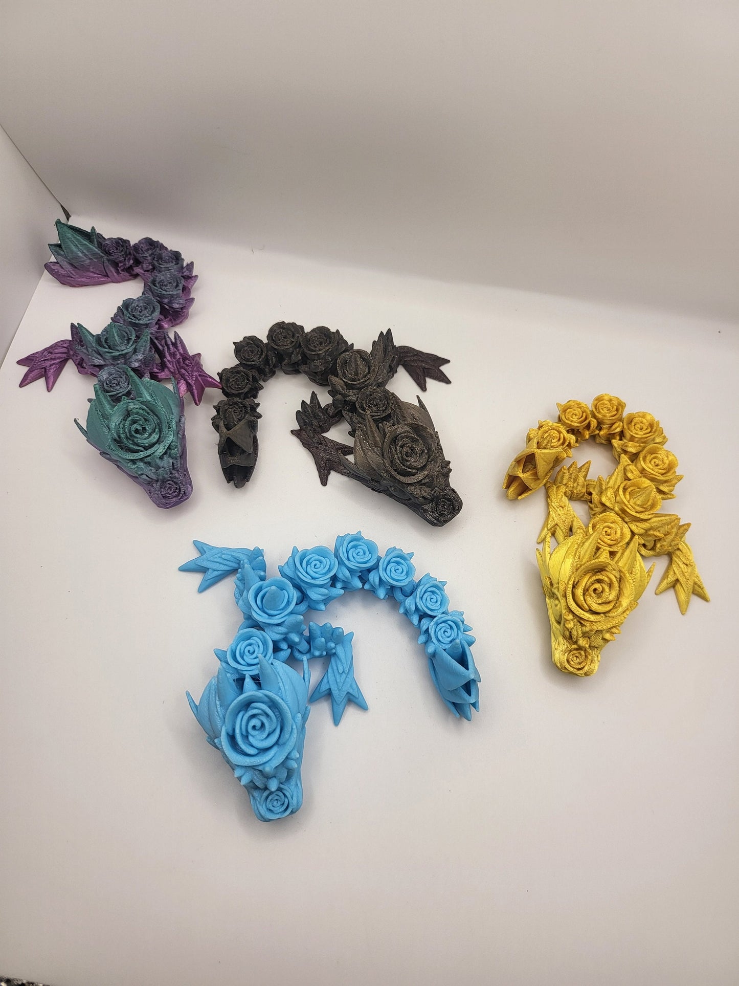 Rose Dragon Tadlings (Keychain Optional) 3D Print