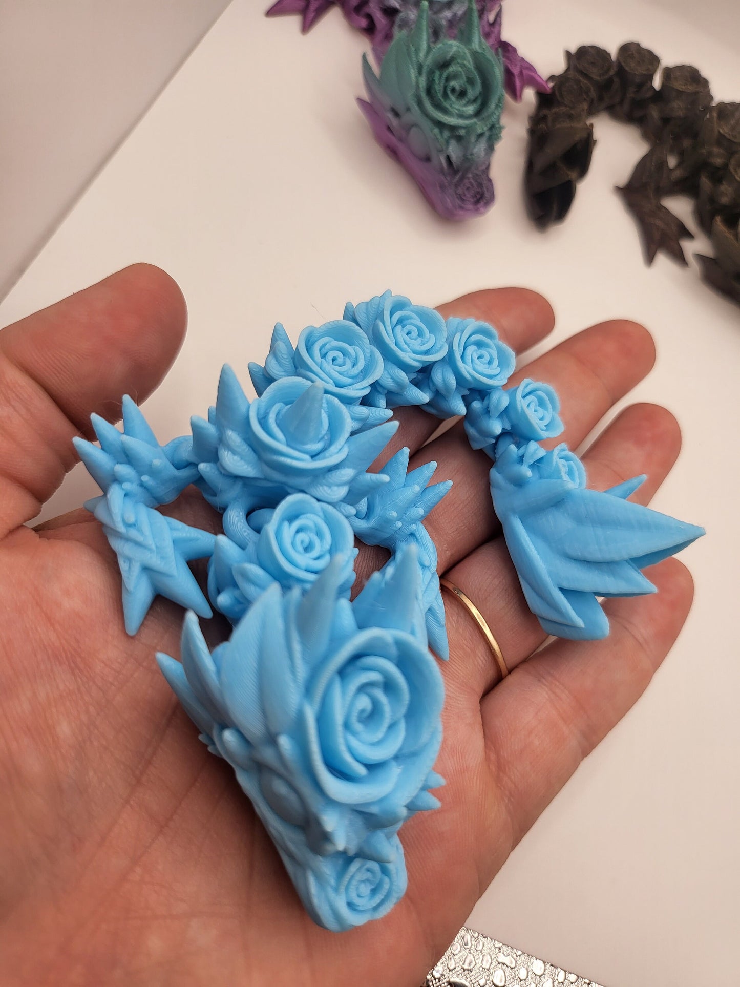 Rose Dragon Tadlings (Keychain Optional) 3D Print