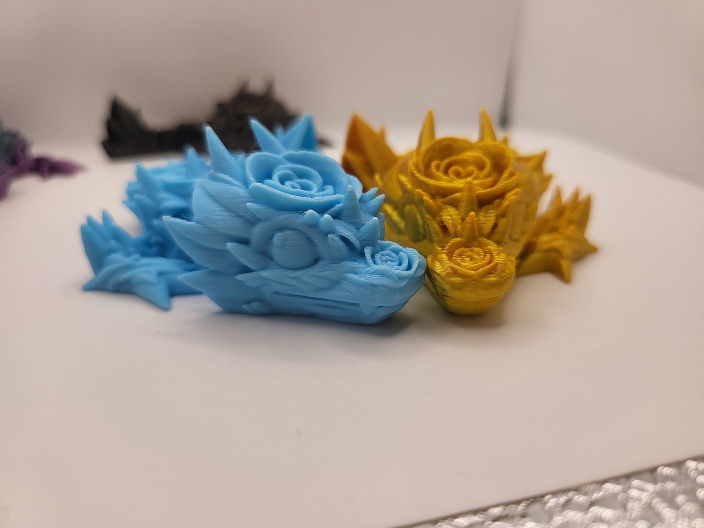 Rose Dragon Tadlings (Keychain Optional) 3D Print