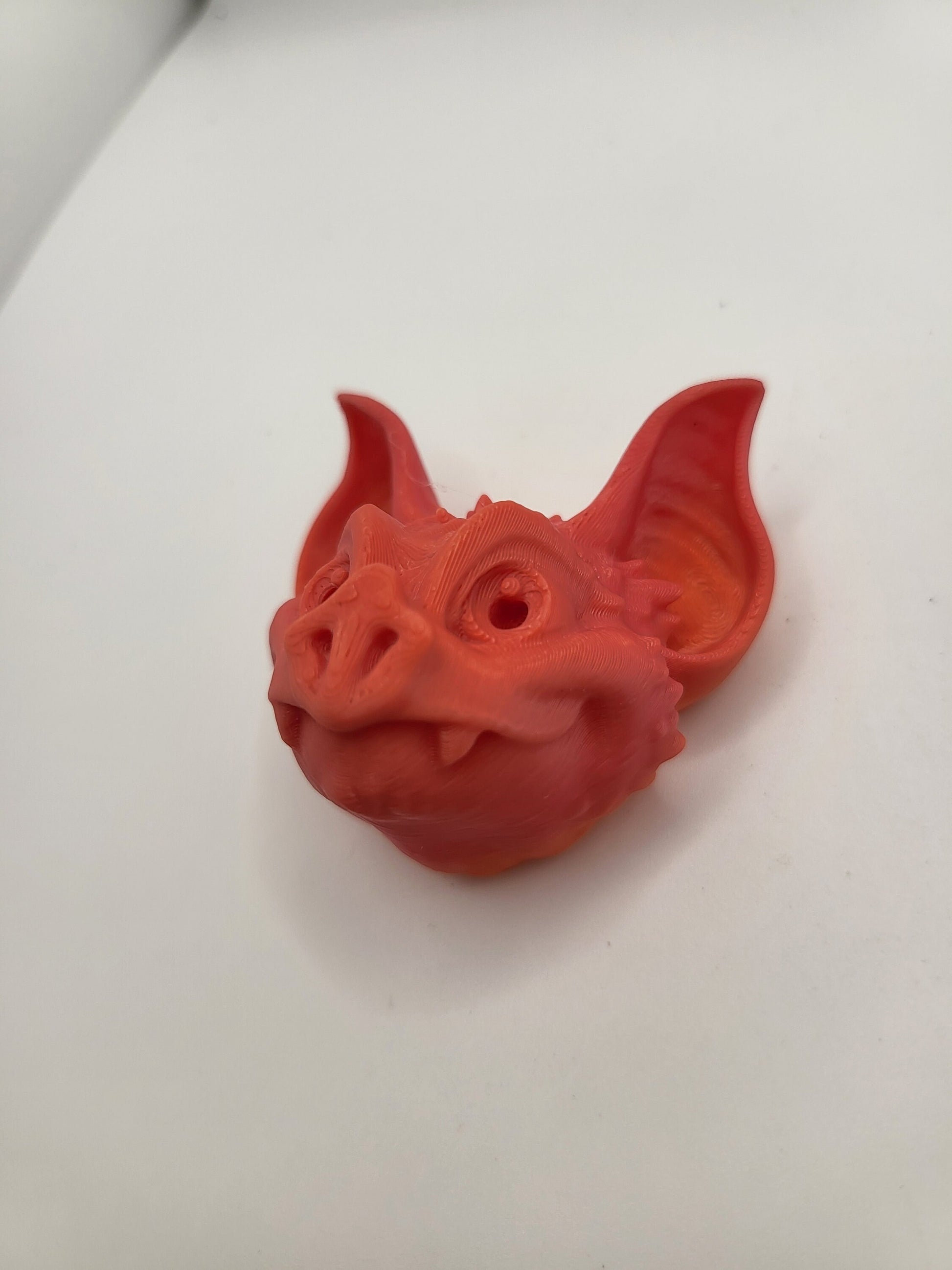 Bat keychain alternate angle showing full wing span