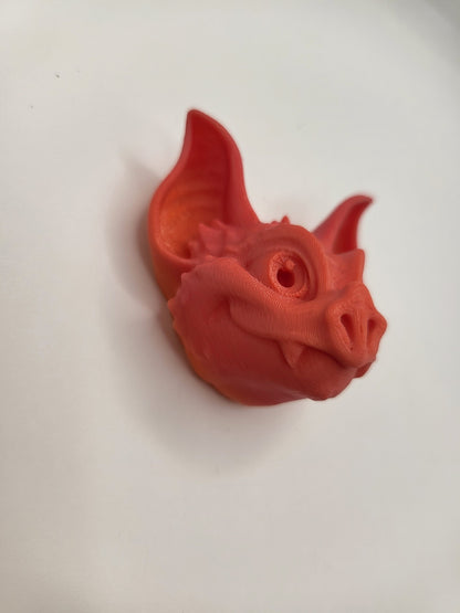 Bat magnet seen from above on surface