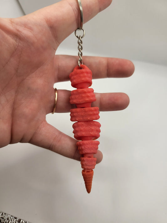 Leopard Gecko Tail Keychain 3D Print