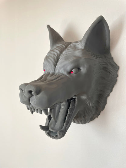 Wall Mounted Wolf Head (3D Print)
