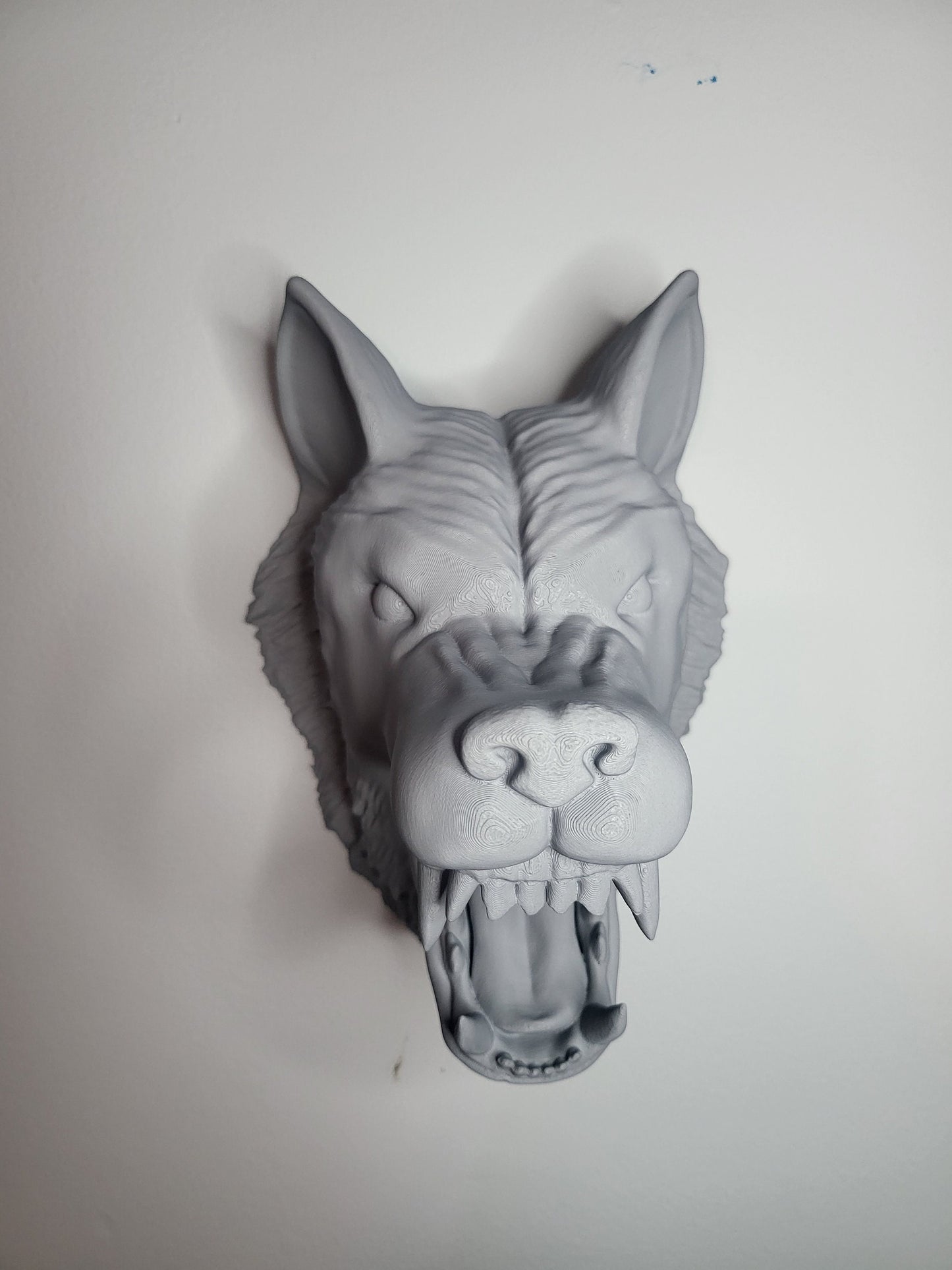 Wall Mounted Wolf Head (3D Print)