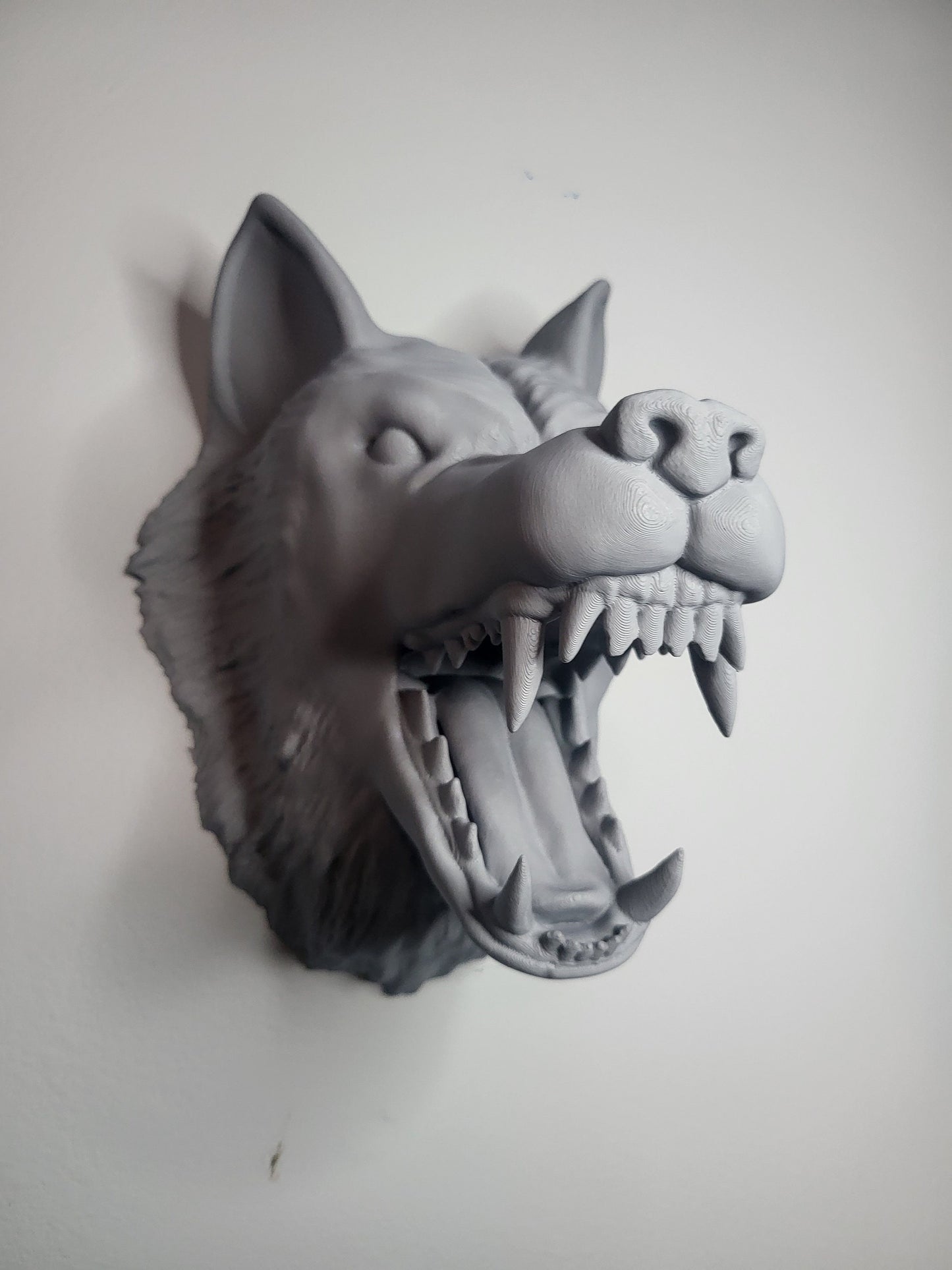 Wall Mounted Wolf Head (3D Print)