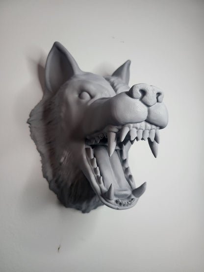 Wall Mounted Wolf Head (3D Print)