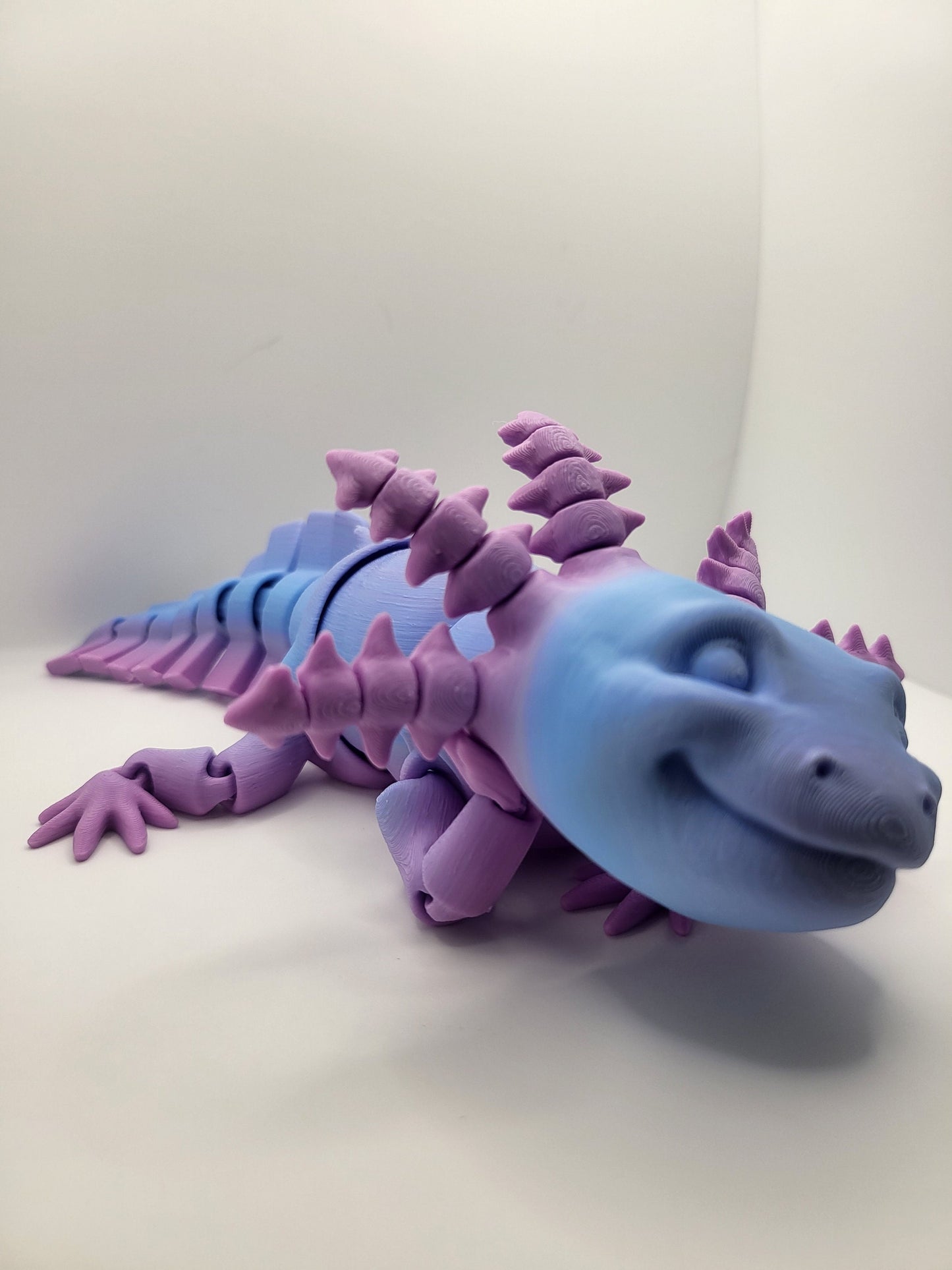Smiley Axolotl Articulated 3D Print w/ Articulated Gills