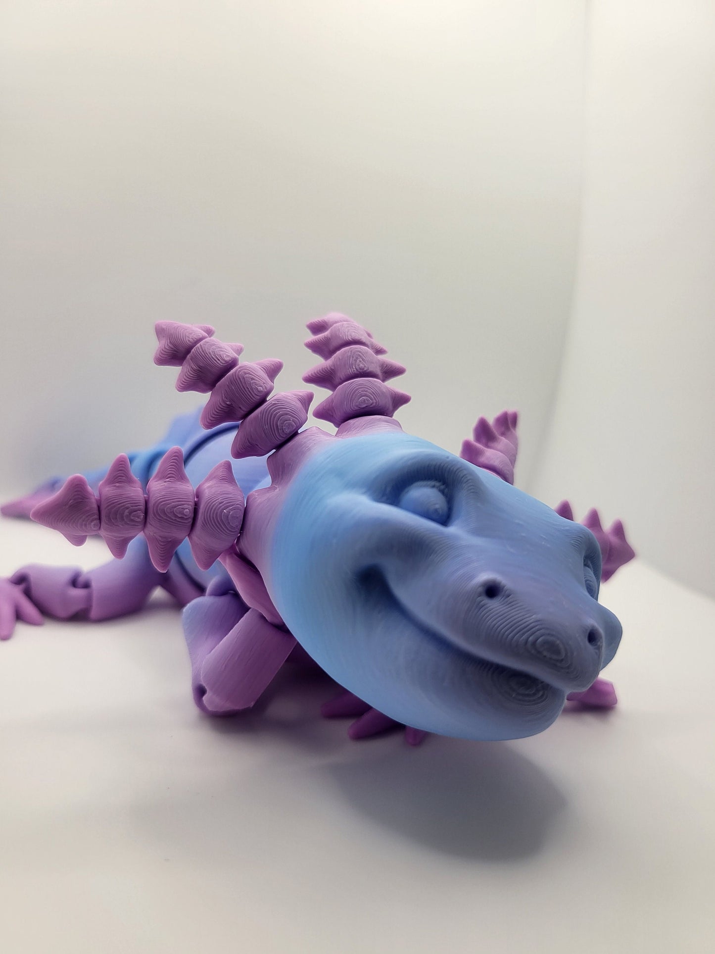 Smiley Axolotl Articulated 3D Print w/ Articulated Gills