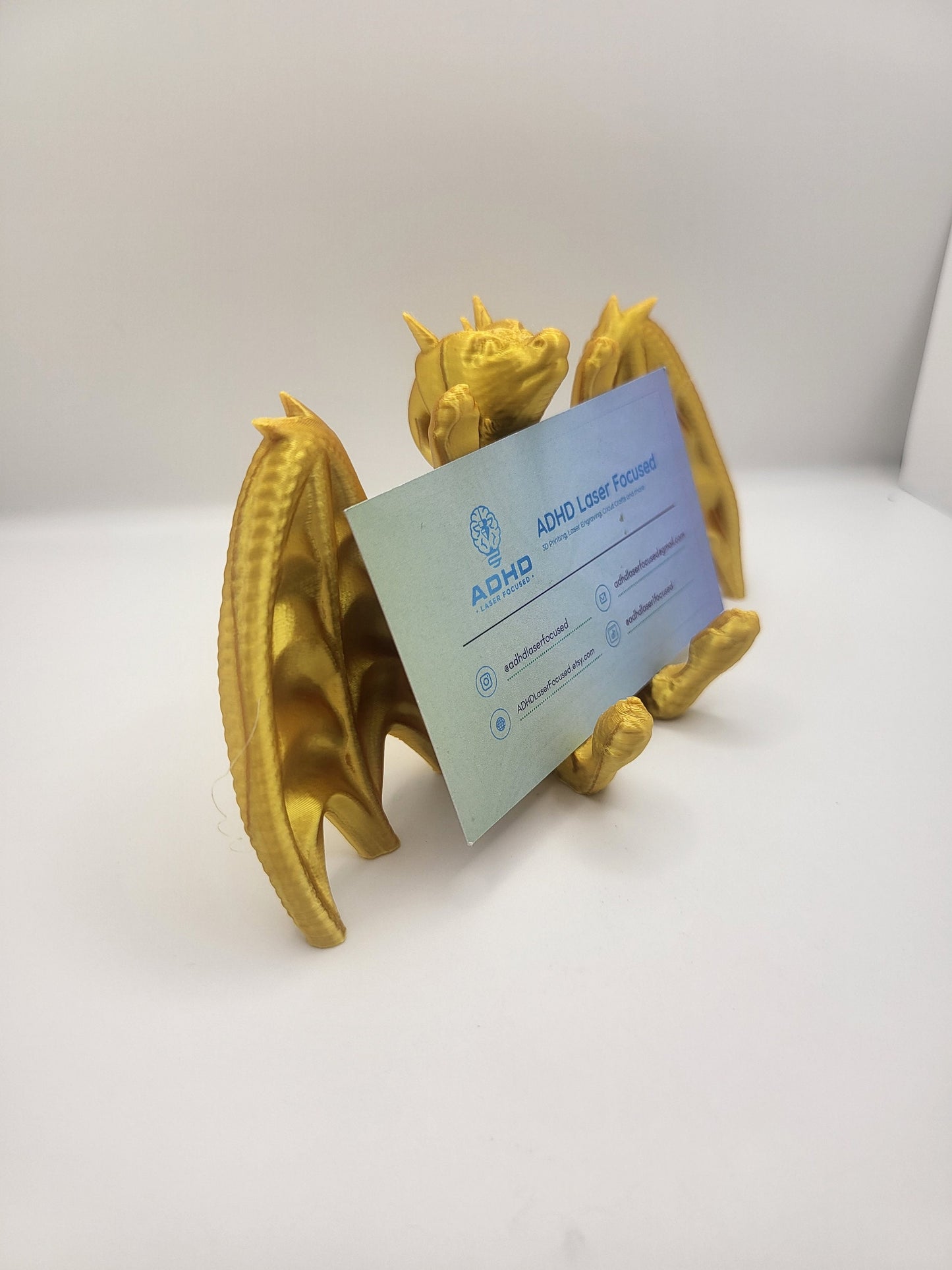 Dragon Business Card or Photo Holder | 3D Print