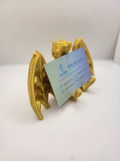 Dragon Business Card or Photo Holder | 3D Print