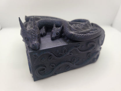 Heart-Shaped Dragon Jewelry/Trinket Box – Adult & Baby or Pair of Lovers | 3D Print