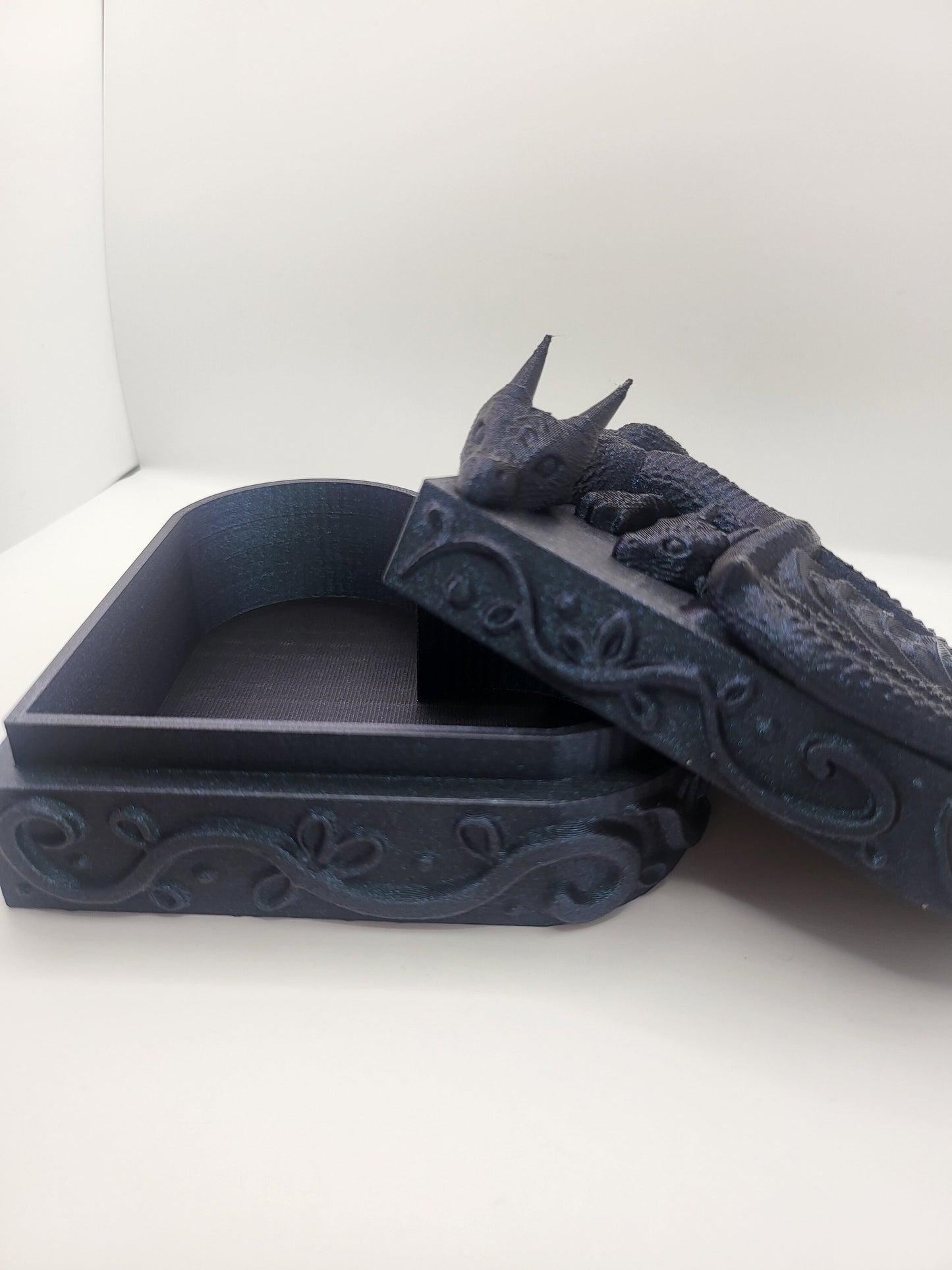 Heart-Shaped Dragon Jewelry/Trinket Box – Adult & Baby or Pair of Lovers | 3D Print