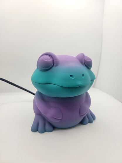 Cute Frog Phone/Phone Charger Holder/Apple Wireless Charger Dock 3D Print