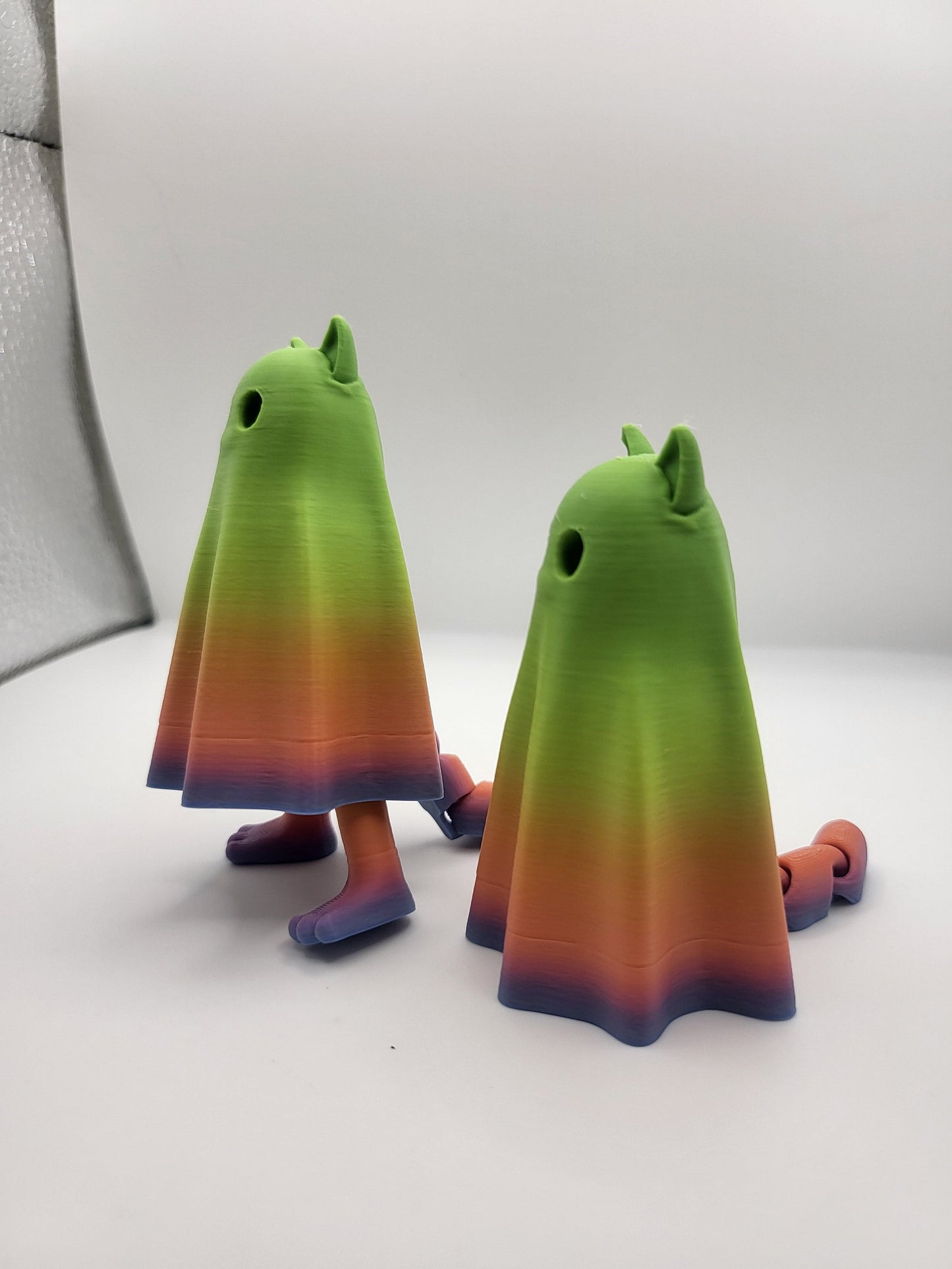 Ghost Cat with Hiding Feet 3D Print