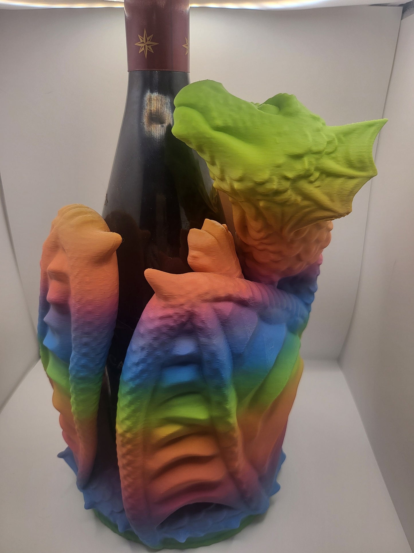 Dragon Wine Bottle Display (3D Print)