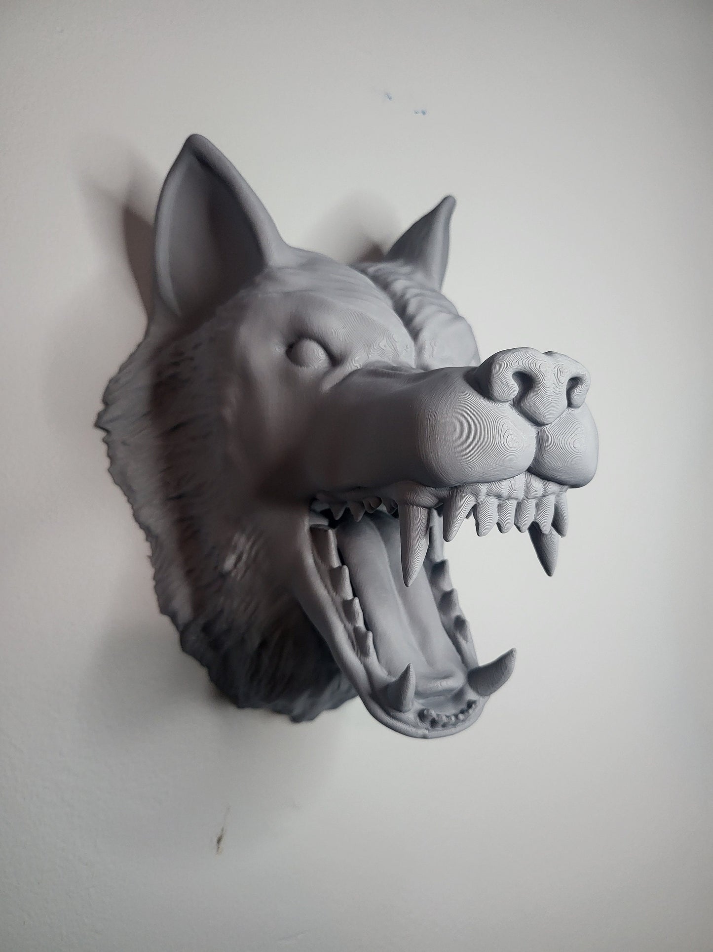 Wall Mounted Wolf Head (3D Print)