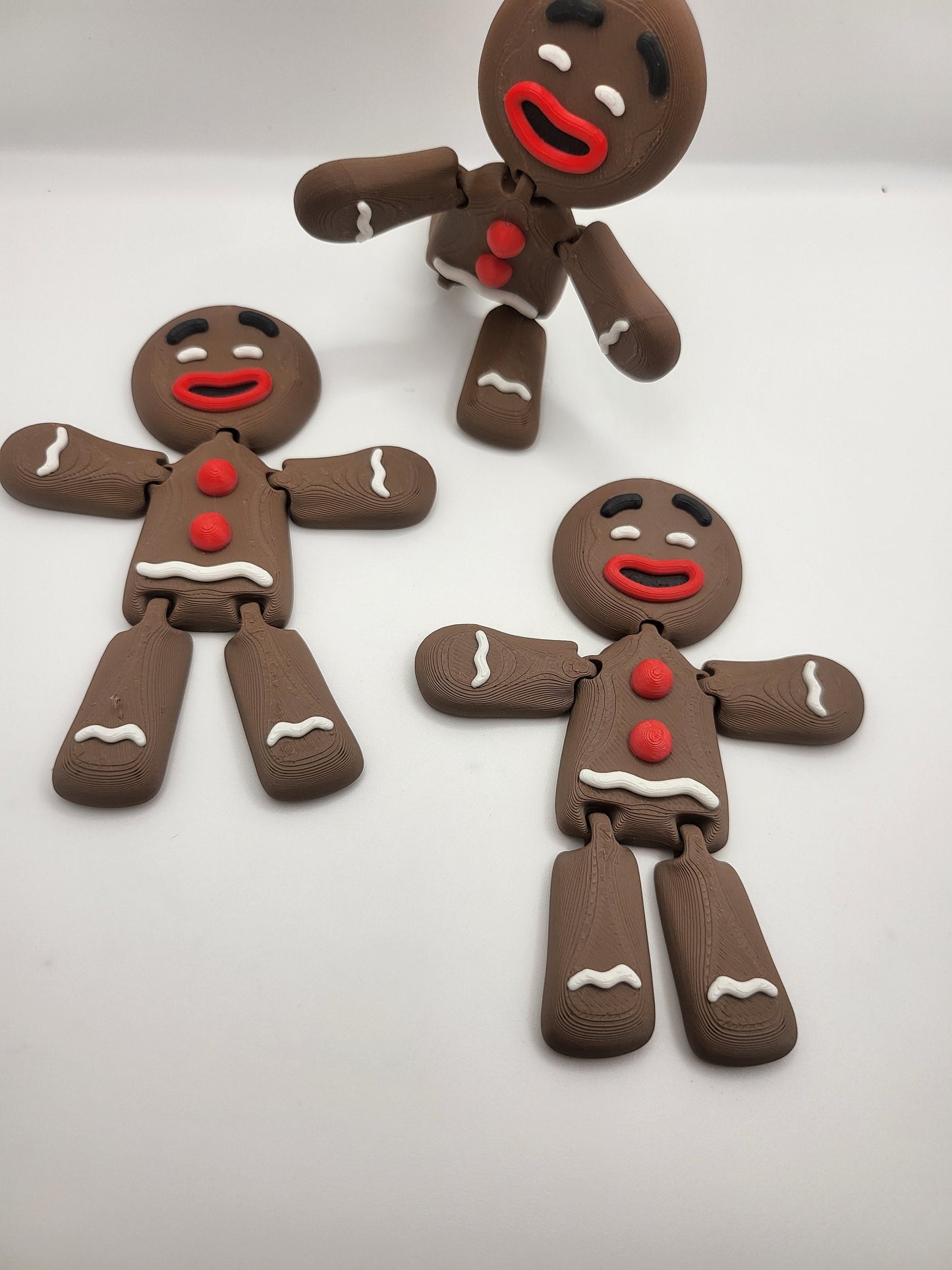 Gingerbread Man Christmas Ornament 3D Print