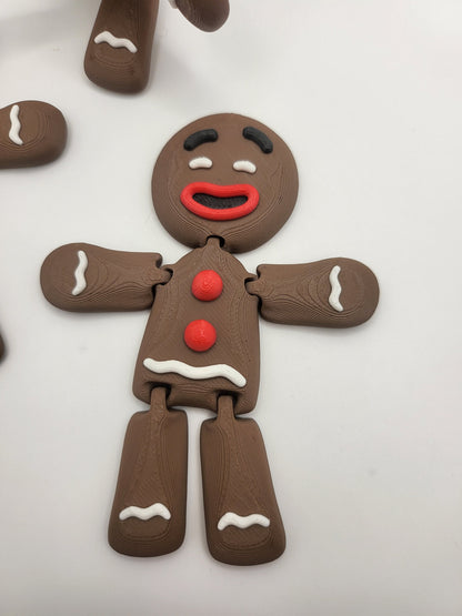 Gingerbread Man Christmas Ornament 3D Print