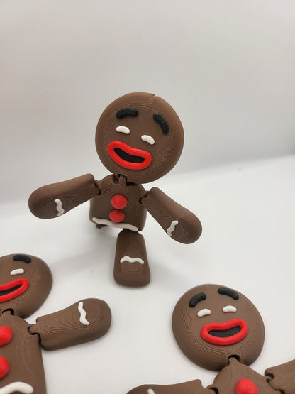 Gingerbread Man Christmas Ornament 3D Print