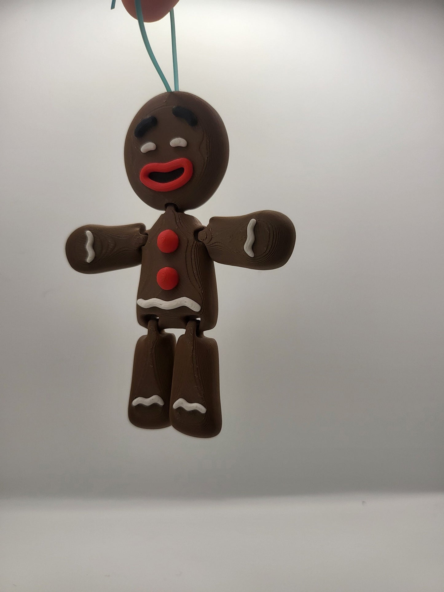 Gingerbread Man Christmas Ornament 3D Print