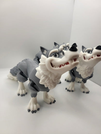 Wolf - Articulated - 3D Print