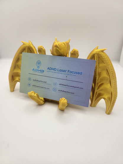 Dragon Business Card or Photo Holder | 3D Print