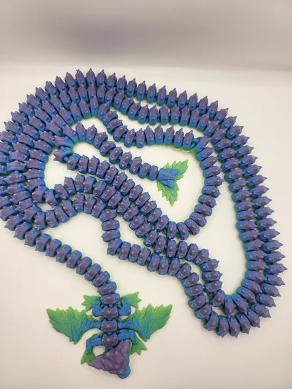 Tiny Crystal Dragon with Long Long Tail 3D Print
