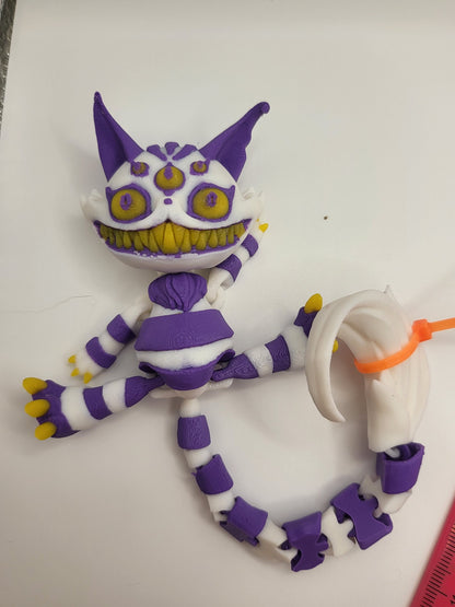 Three Eyed Scary Cat 3D Print