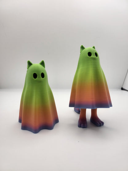 Ghost Cat with Hiding Feet 3D Print