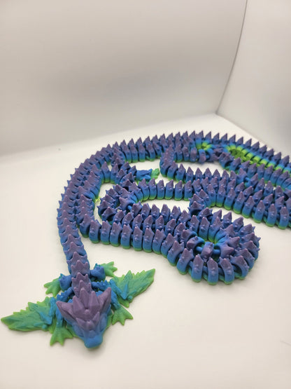 Tiny Crystal Dragon with Long Long Tail 3D Print
