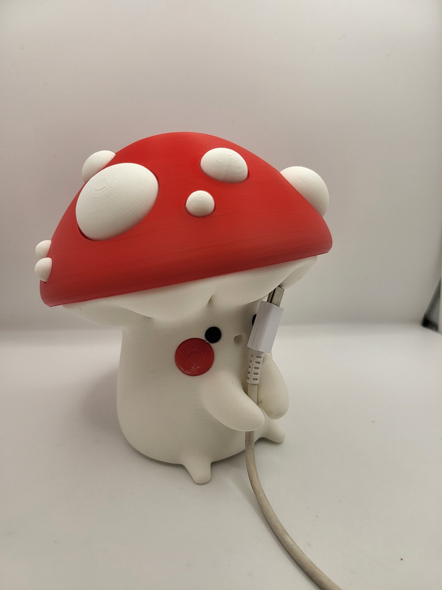 Cute Mushroom Cord Holder and Small Item Storage (3D Print)