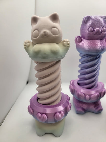 Cute Animal Fidget Screws Bear Dragon Cat 3D Print