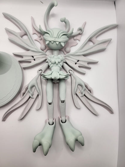 Creepy Fairy with Display Stand Articulated 3D Print