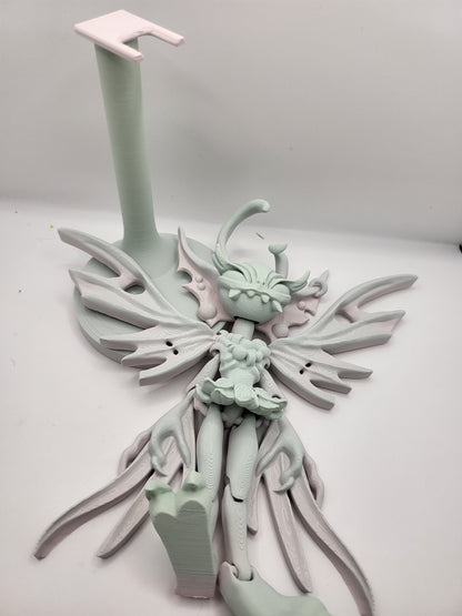 Creepy Fairy with Display Stand Articulated 3D Print