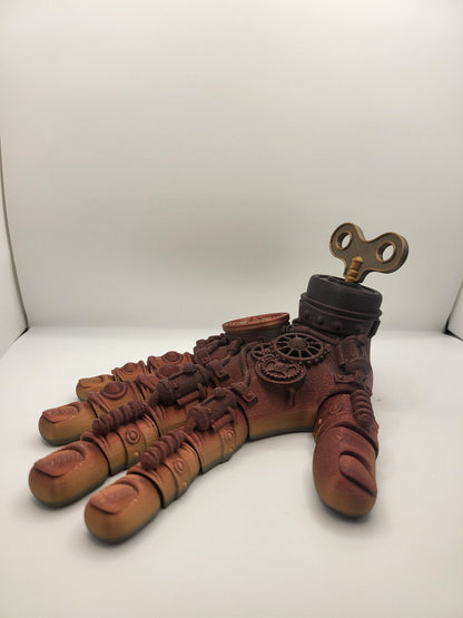 Steampunk Hand with Secret Compartment 3D Print