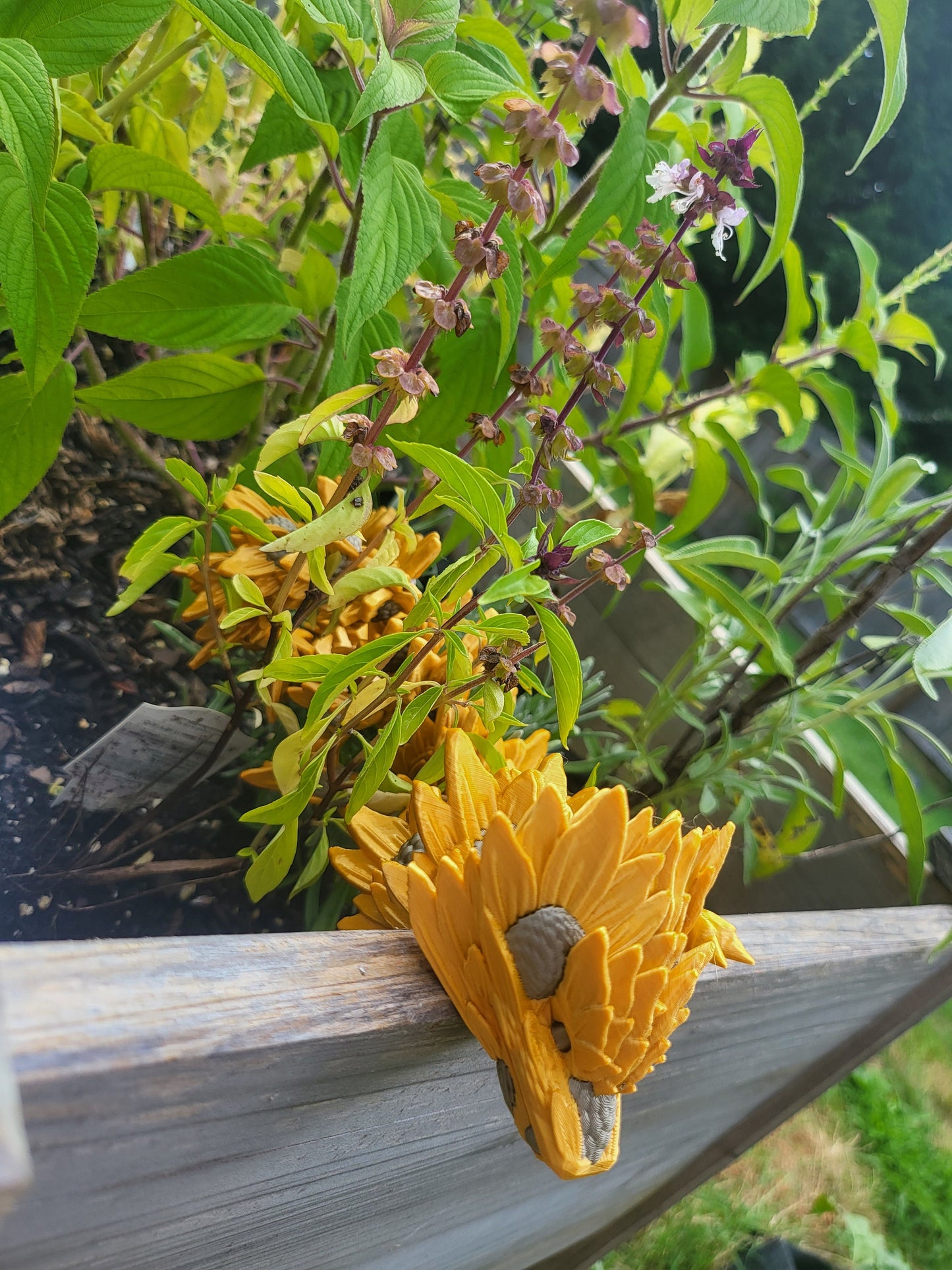 Dual Colored Sunflower Dragon 3D Print