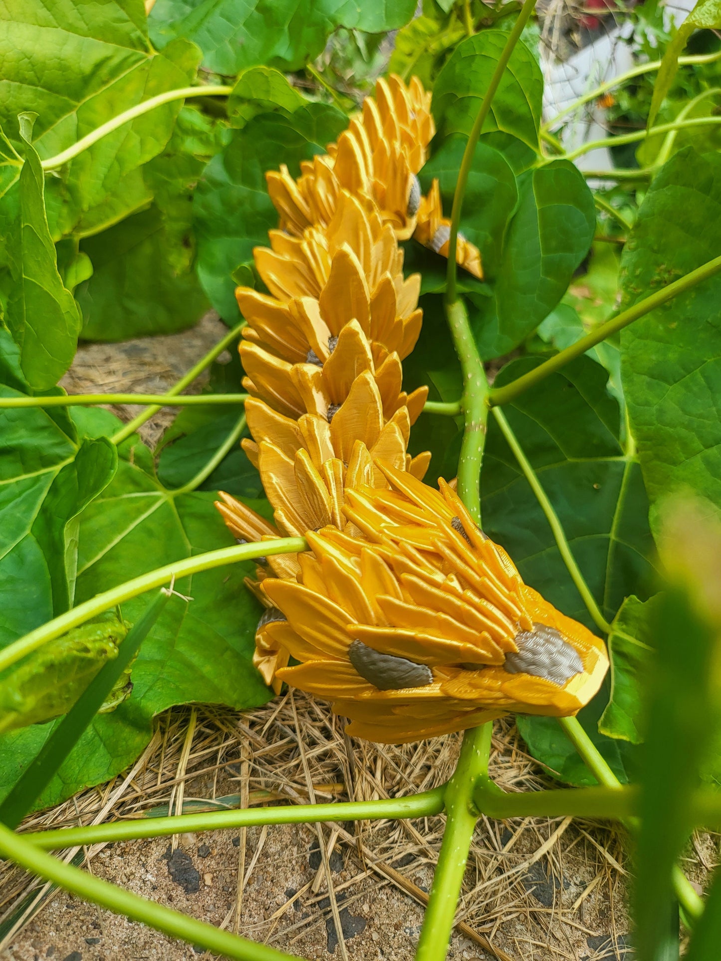 Dual Colored Sunflower Dragon 3D Print