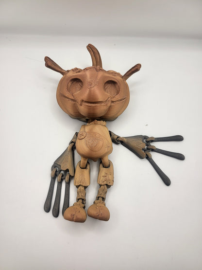 Pumpkin Boy Articulated 3D Print