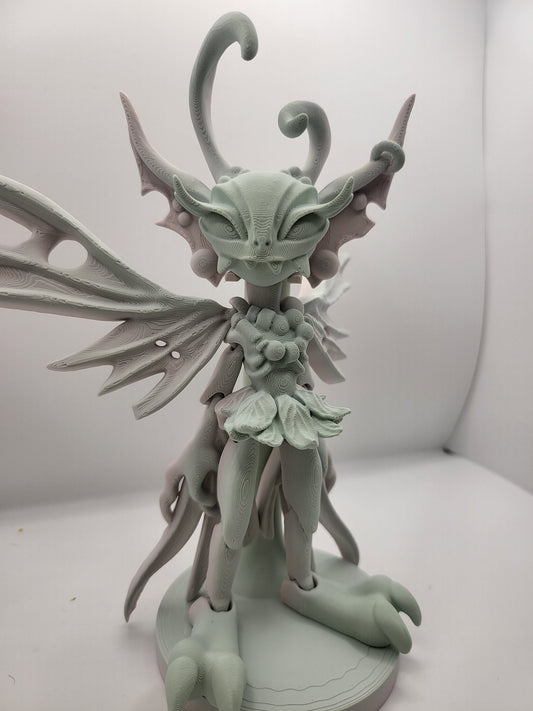 Creepy Fairy with Display Stand Articulated 3D Print