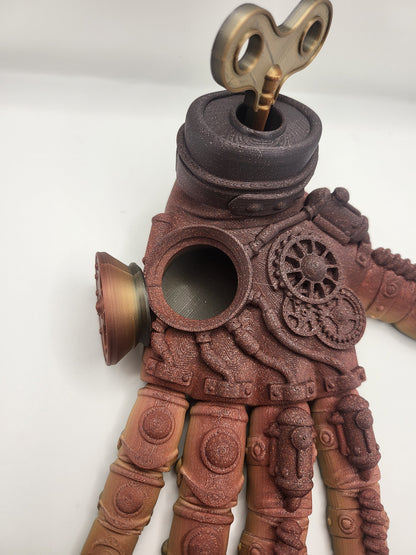 Steampunk Hand with Secret Compartment 3D Print