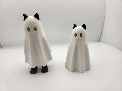 Ghost Cat with Hiding Feet 3D Print